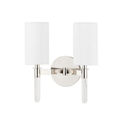 Hudson Valley - 6312-PN - Two Light Wall Sconce - Wylie - Polished Nickel