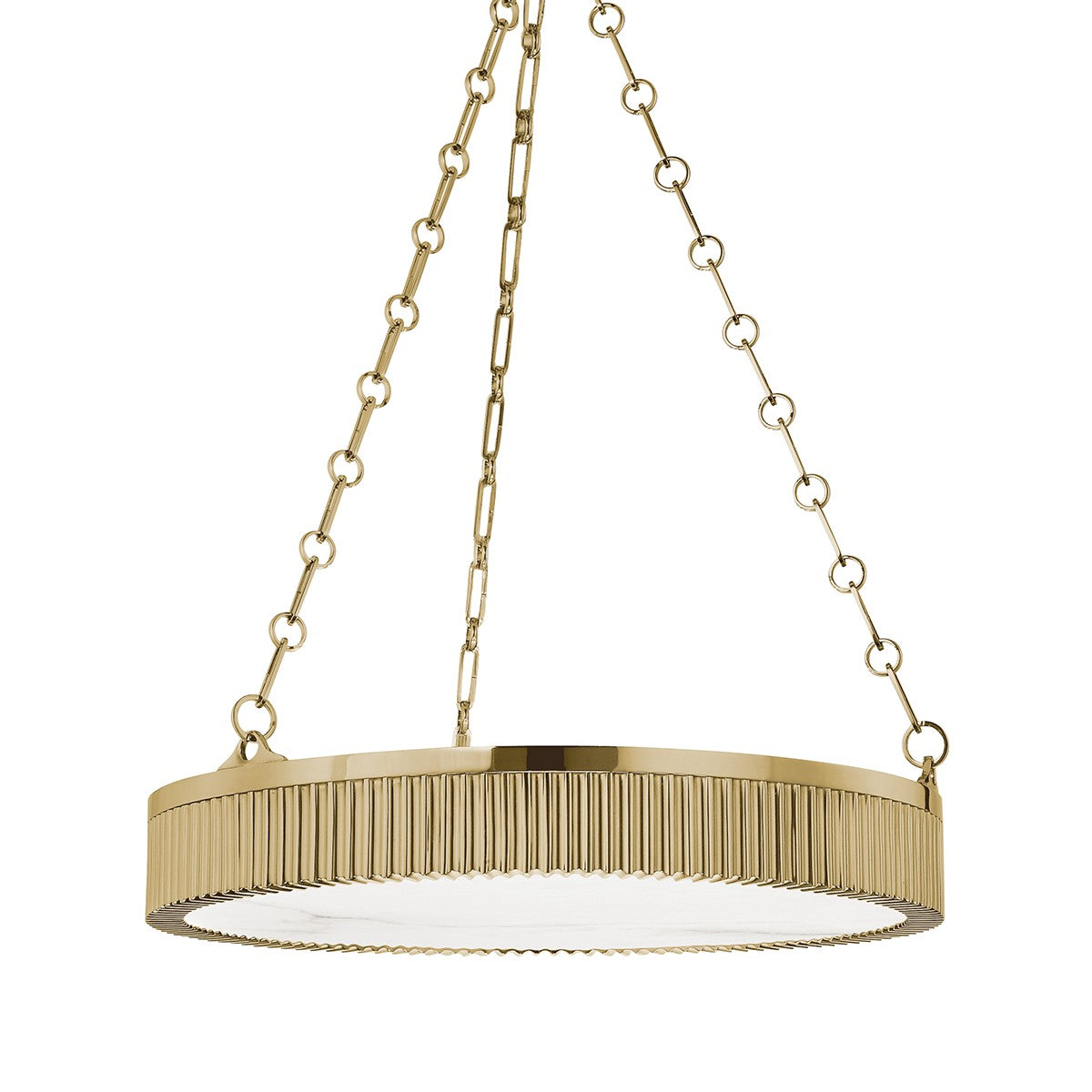 Hudson Valley - 522-AGB - Five Light Chandelier - Lynden - Aged Brass