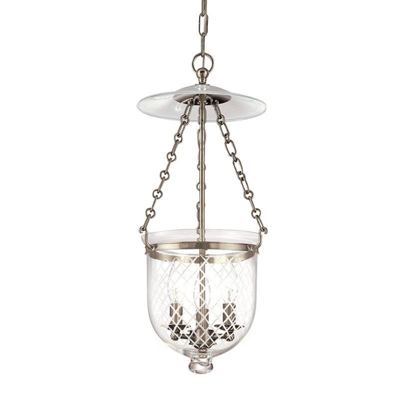 Hudson Valley - 252-HN-C2 - Three Light Pendant - Hampton - Historic Nickel