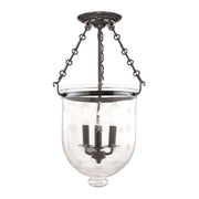 Hudson Valley - 253-HN-C3 - Three Light Semi Flush Mount - Hampton - Historic Nickel