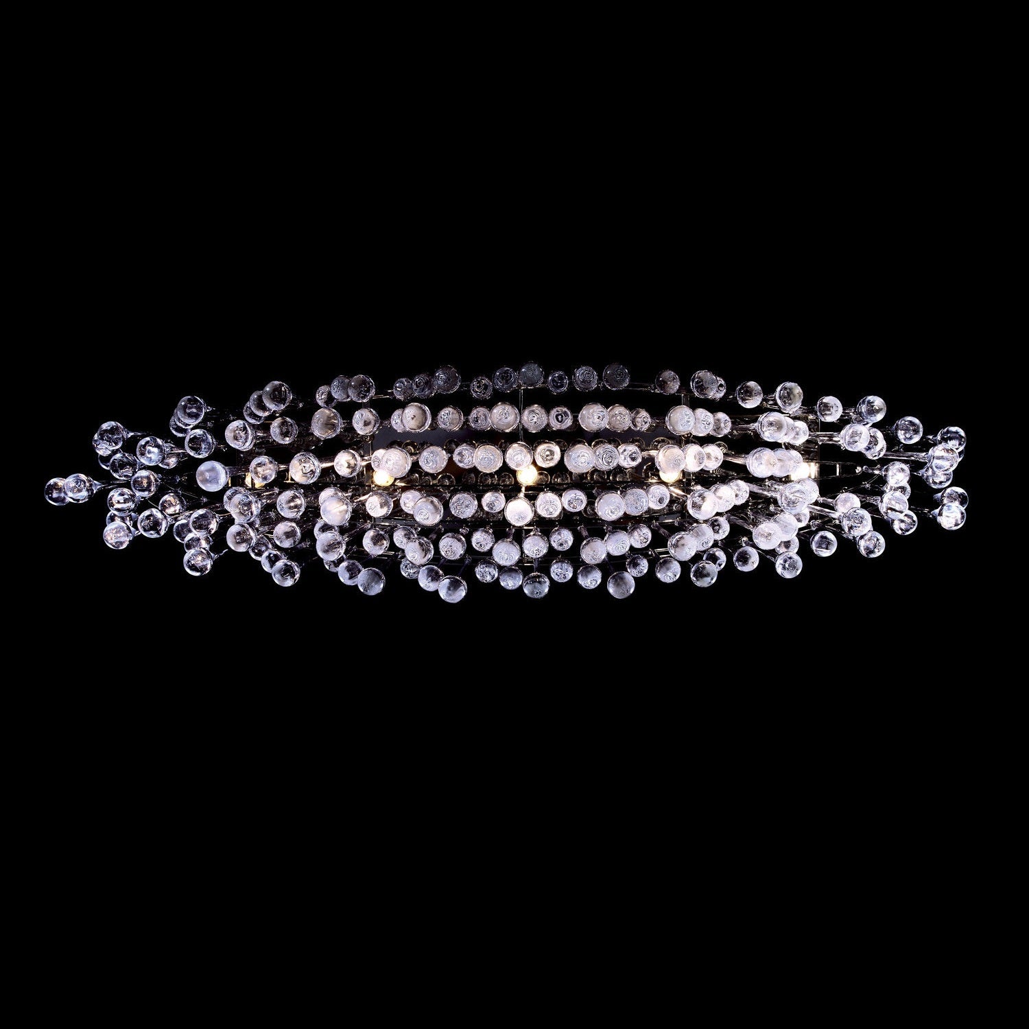 Avenue Lighting - HF1806-PN - LED Chandelier - Hollywood Blvd. - Polish Nickel / Clear Glass Tear Drops