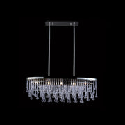 Avenue Lighting - HF1806-PN - LED Chandelier - Hollywood Blvd. - Polish Nickel / Clear Glass Tear Drops