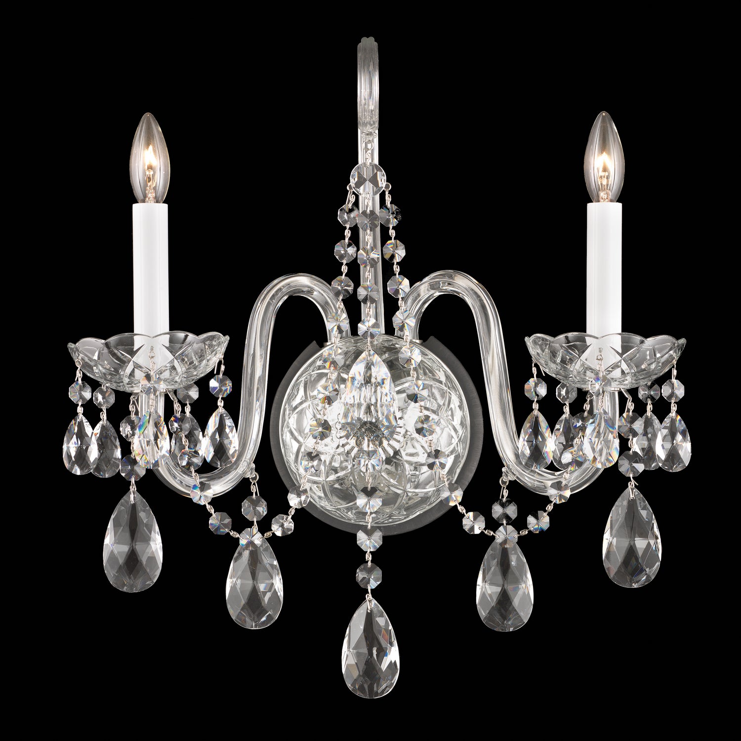 Schonbek - 1301-40H - Two Light Wall Sconce - Arlington - Polished Silver