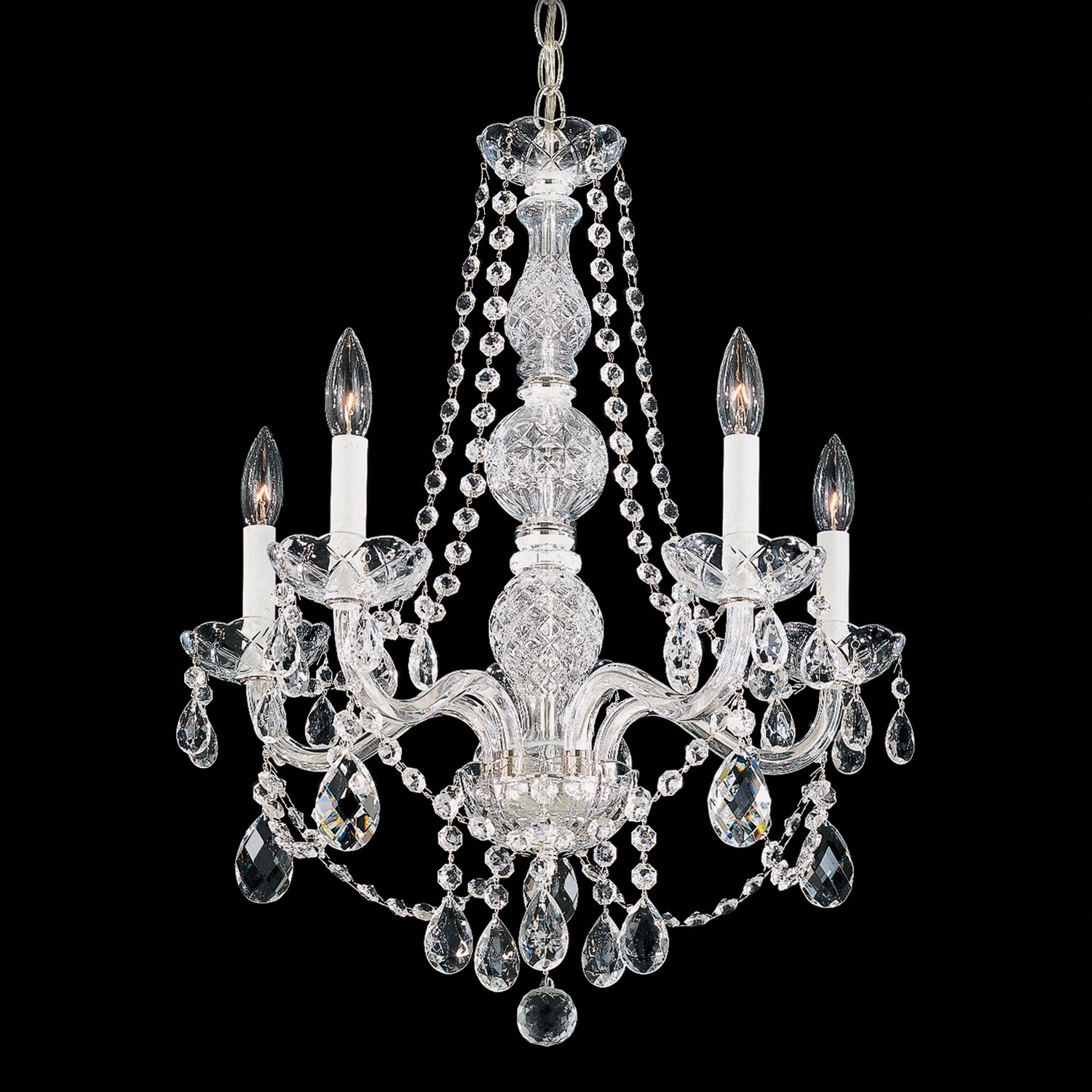 Schonbek - 1302-40H - Five Light Chandelier - Arlington - Polished Silver