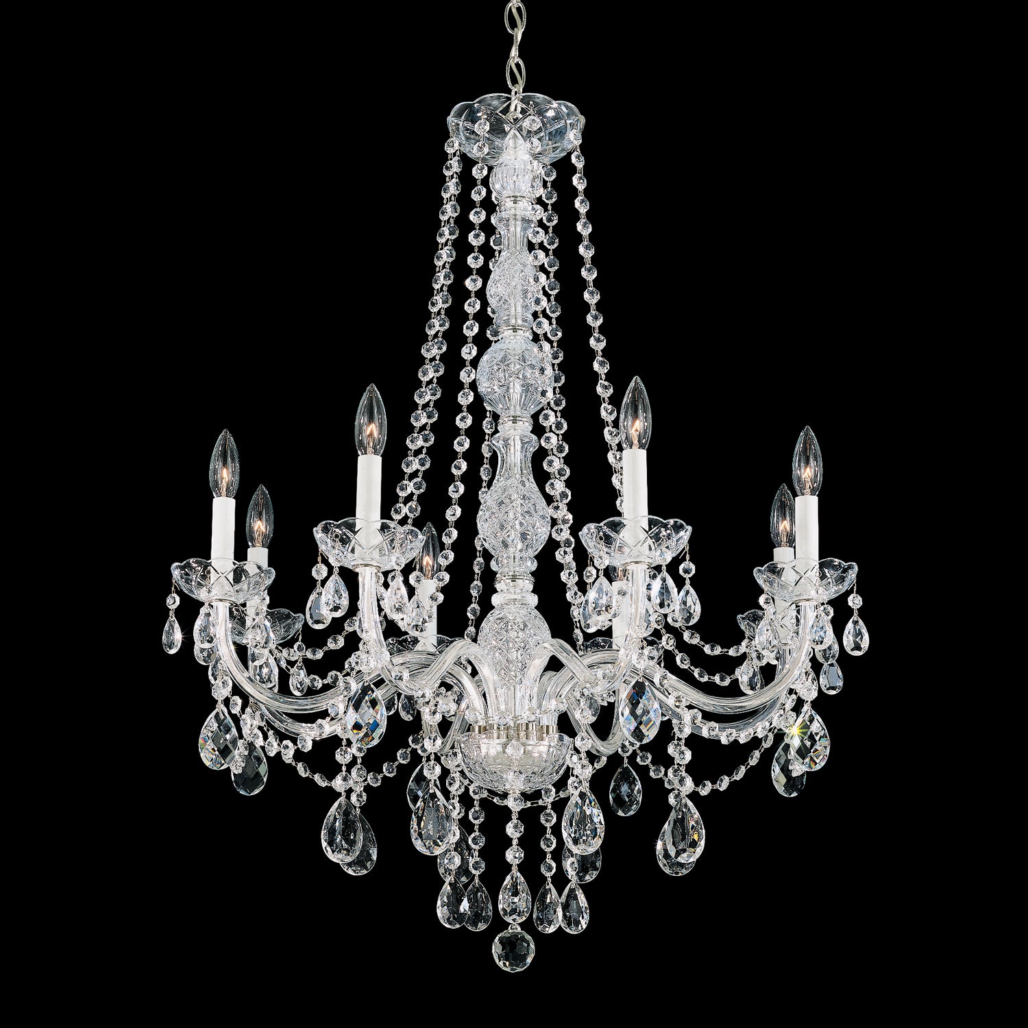 Schonbek - 1305-40H - Eight Light Chandelier - Arlington - Polished Silver