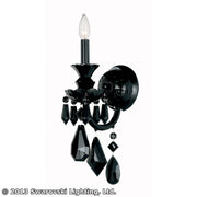 Schonbek - 5701BK - One Light Wall Sconce - Hamilton Black - Jet Black