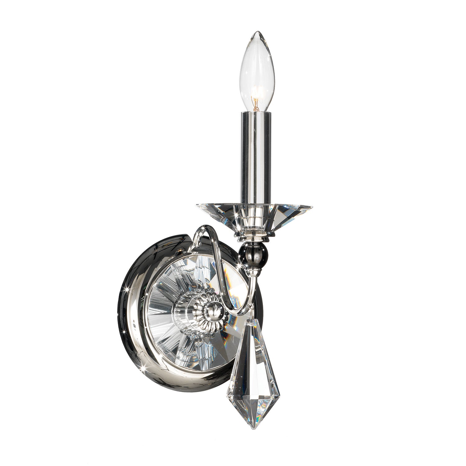 Schonbek - 9671-40CL - One Light Wall Sconce - Jasmine - Polished Silver