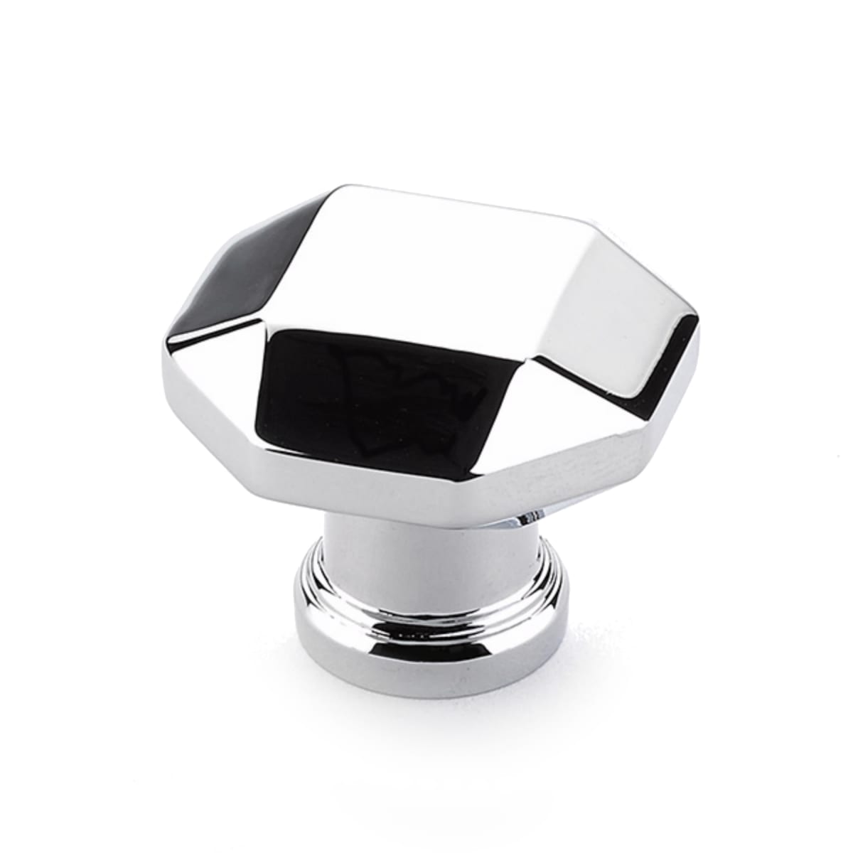 Menlo Park 1-1/4" Contemporary Faceted Small Luxury Geometric Cabinet Knob / Drawer Knob