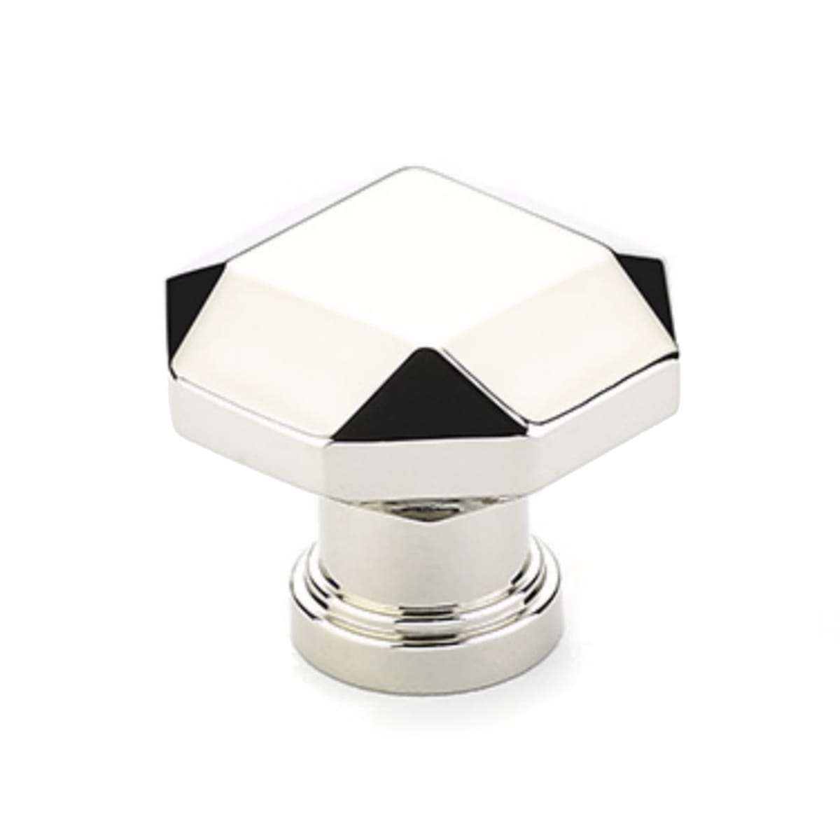 Menlo Park 1-1/4" Contemporary Faceted Small Luxury Geometric Cabinet Knob / Drawer Knob