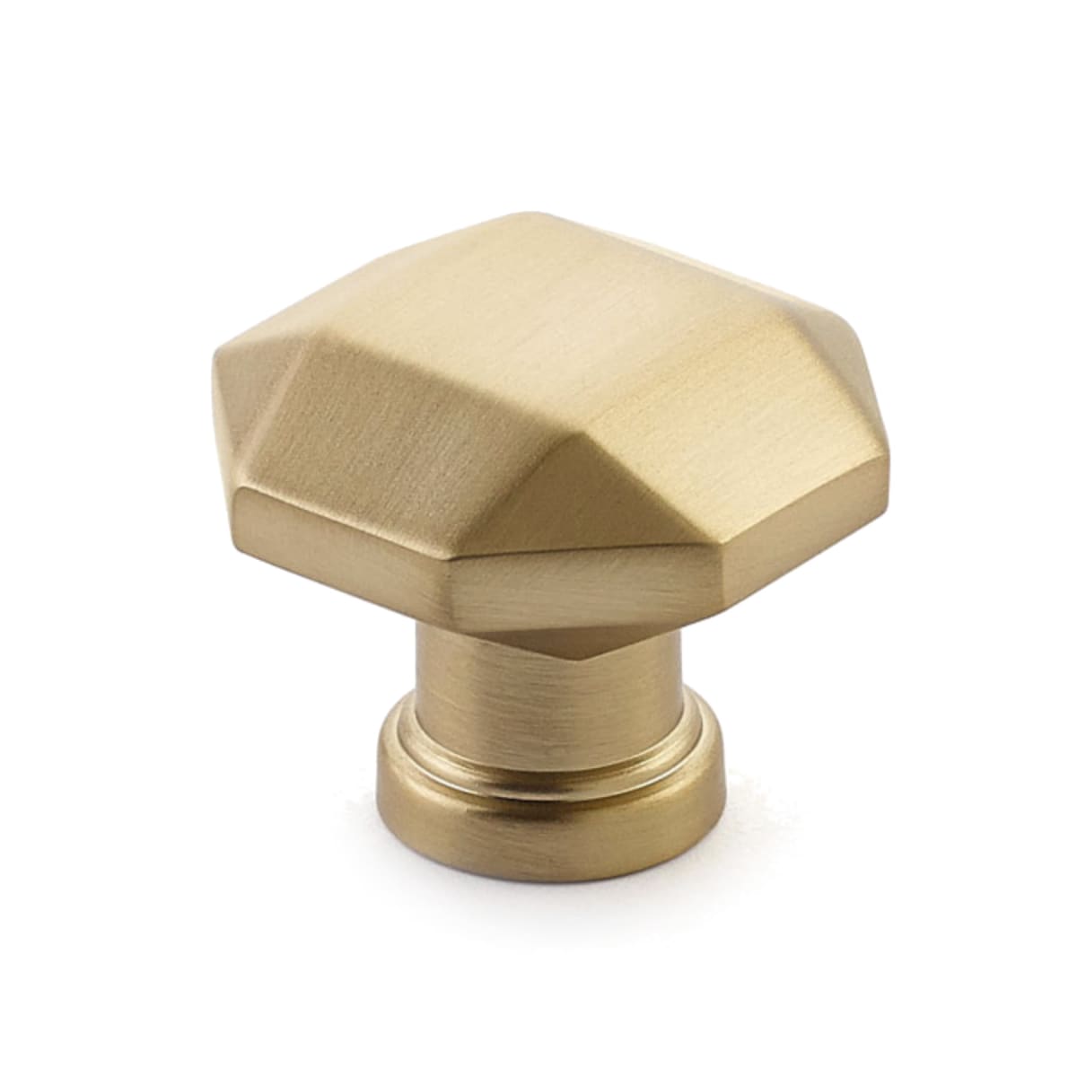 Menlo Park 1-1/4" Contemporary Faceted Small Luxury Geometric Cabinet Knob / Drawer Knob