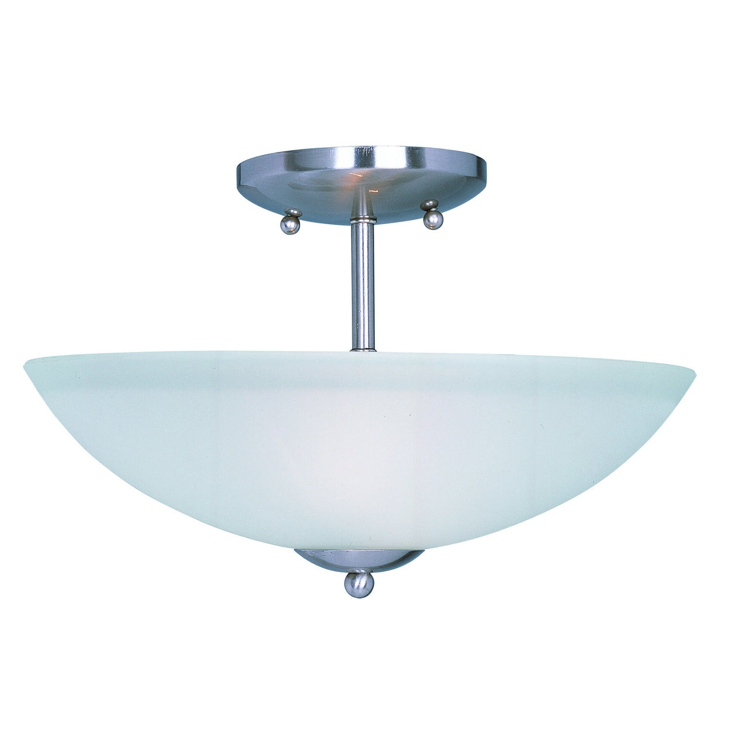 Maxim - 10042FTSN - Two Light Semi-Flush Mount - Logan - Satin Nickel