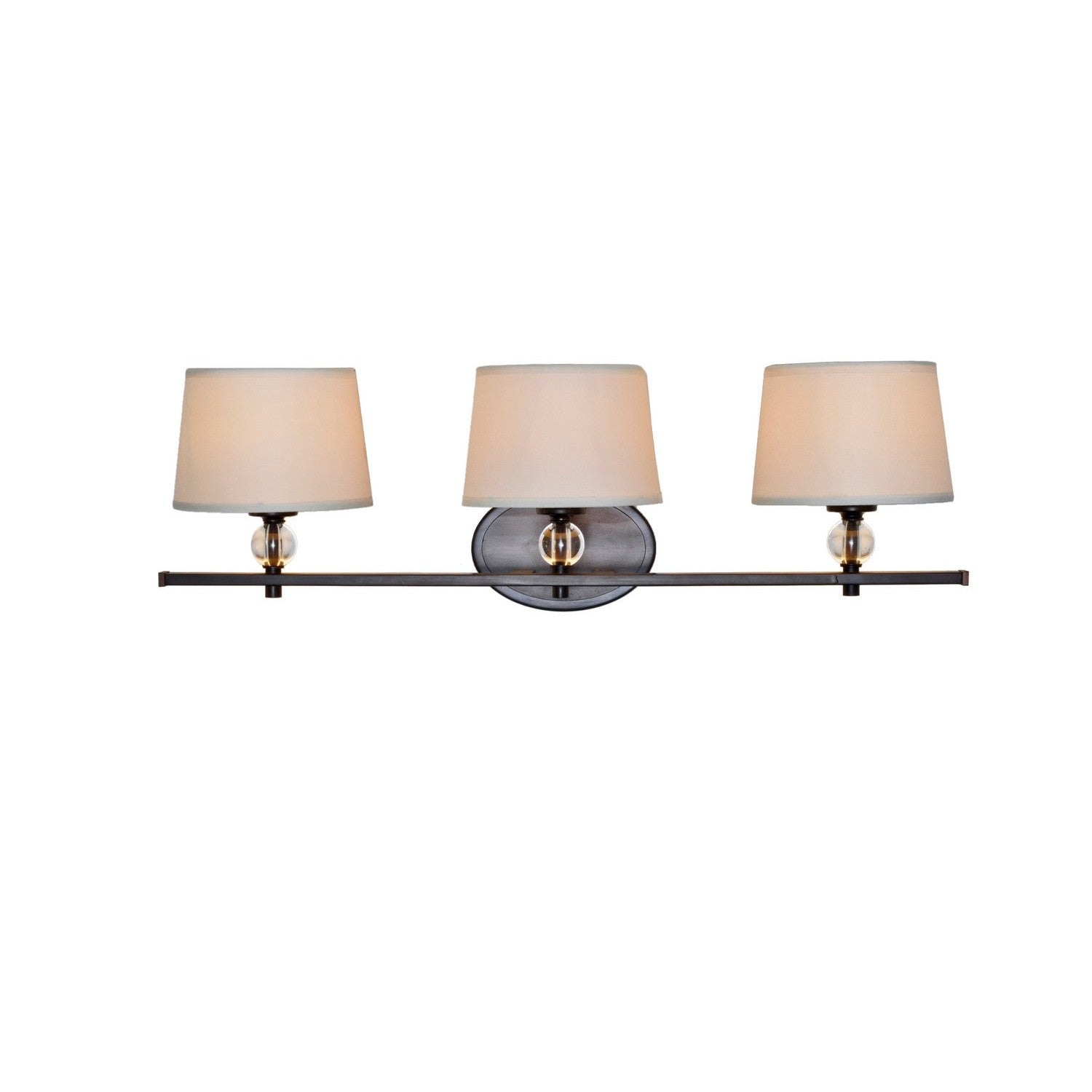 Maxim - 12763WTOI - Three Light Bath Vanity - Rondo - Oil Rubbed Bronze
