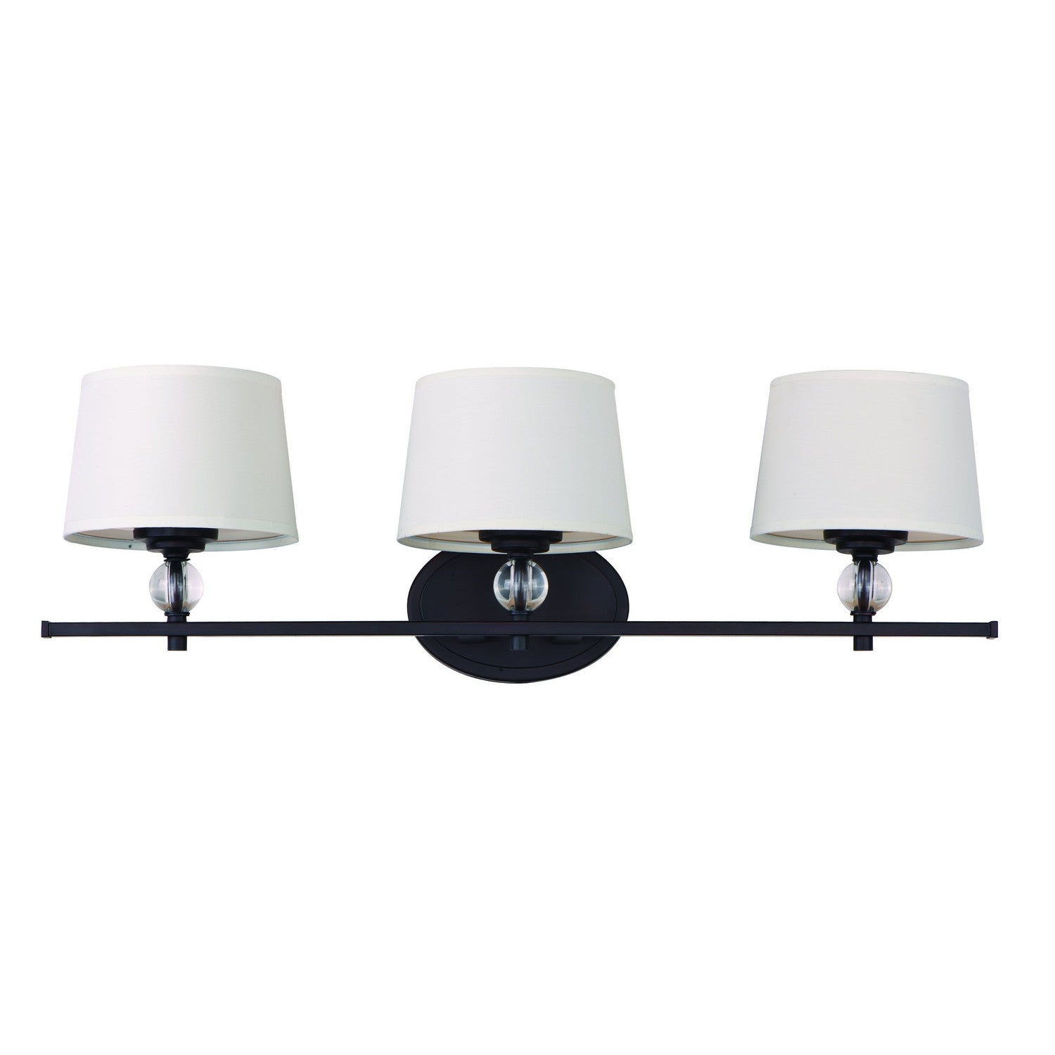 Maxim - 12763WTOI - Three Light Bath Vanity - Rondo - Oil Rubbed Bronze