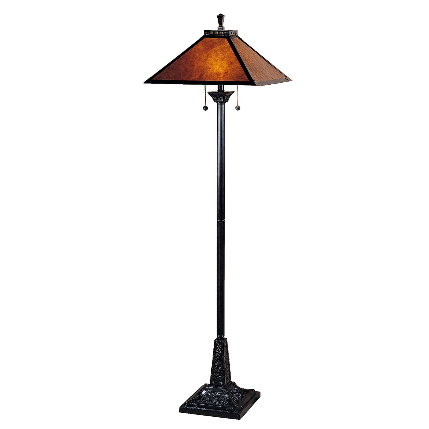 Dale Tiffany - TF100176 - Two Light Floor Lamp - Camelot - Mica Bronze