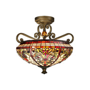 Dale Tiffany - TH13090 - Two Light Semi Flush Mount - Baroque - Antique Golden Bronze