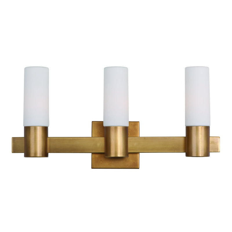 Maxim - 22413SWNAB - Three Light Bath Vanity - Contessa - Natural Aged Brass
