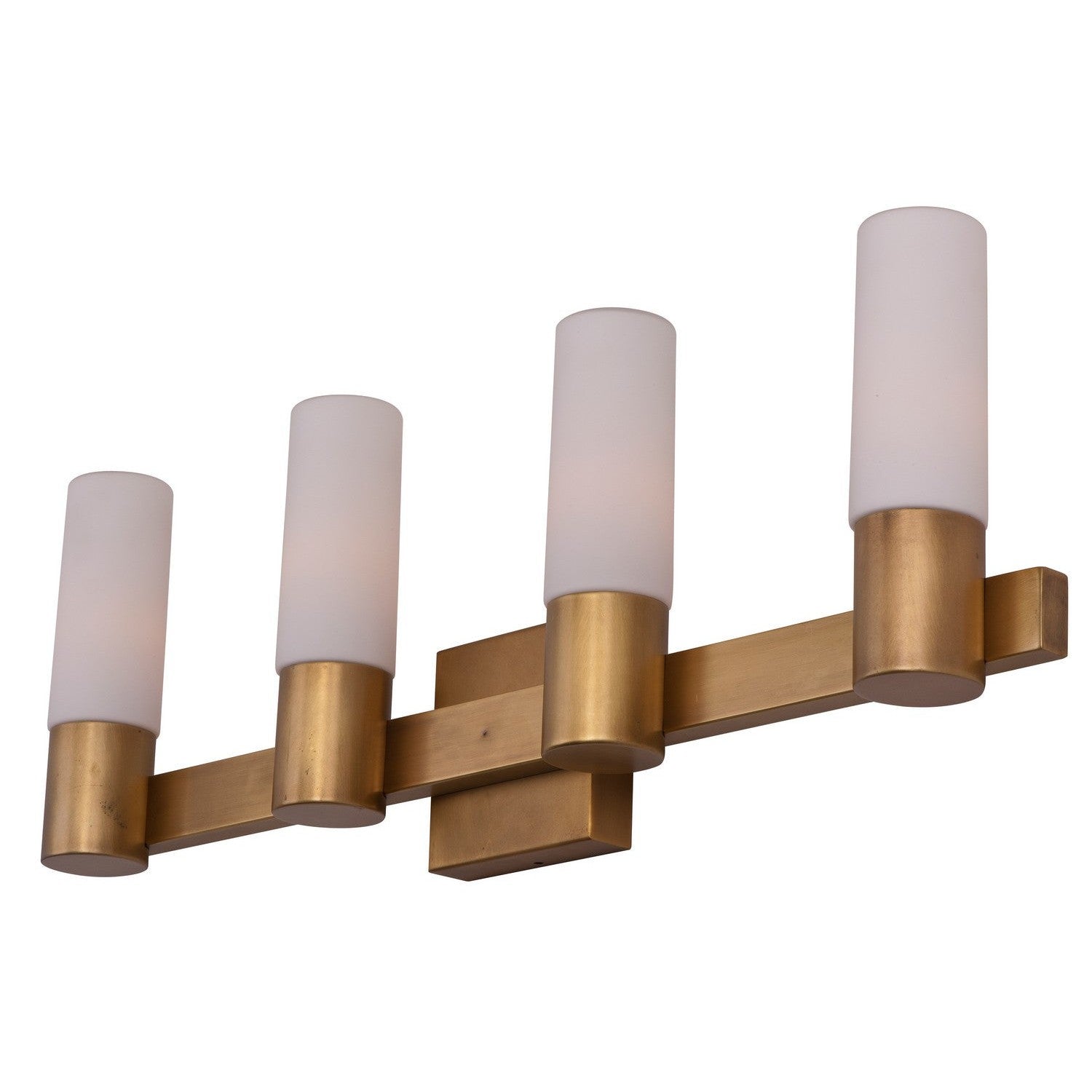 Maxim - 22414SWNAB - Four Light Bath Vanity - Contessa - Natural Aged Brass