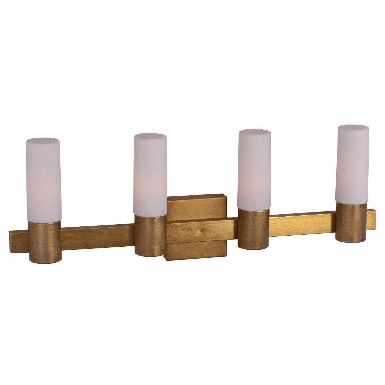 Maxim - 22414SWNAB - Four Light Bath Vanity - Contessa - Natural Aged Brass