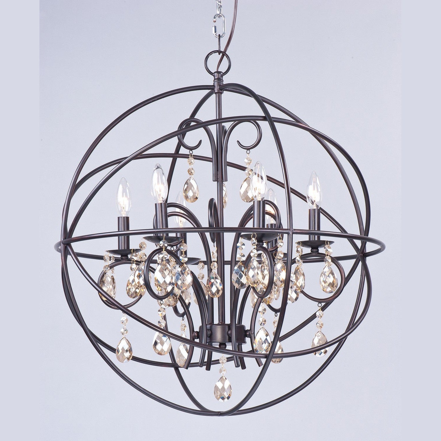 Maxim - 25144OI - Six Light Pendant - Orbit - Oil Rubbed Bronze