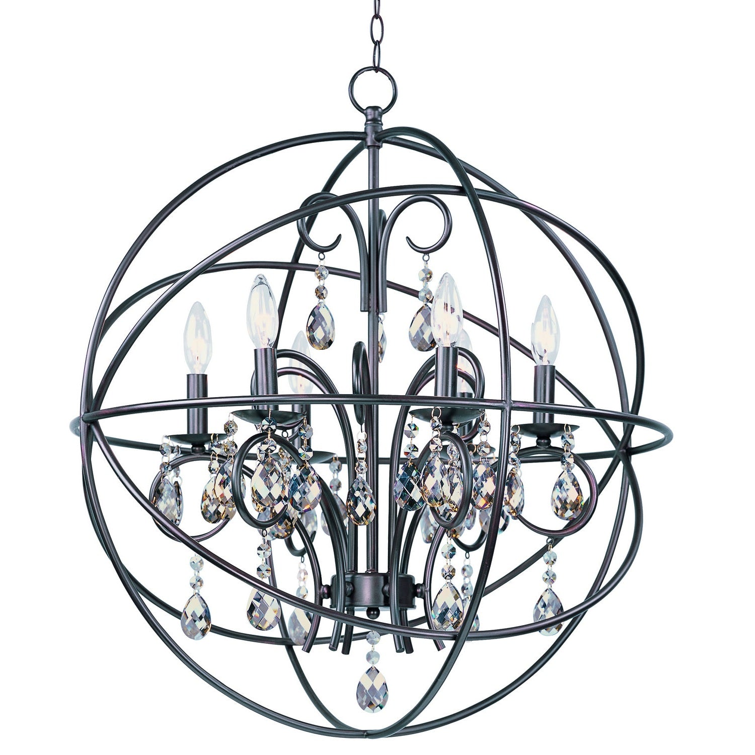 Maxim - 25144OI - Six Light Pendant - Orbit - Oil Rubbed Bronze