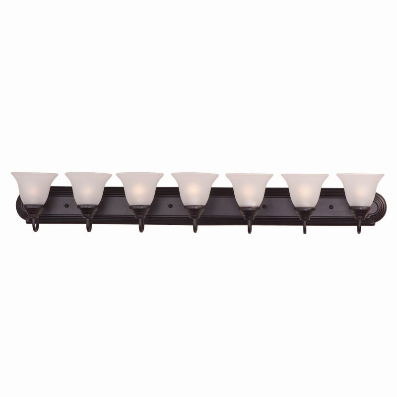 Maxim - 8016FTOI - Seven Light Bath Vanity - Essentials - 801x - Oil Rubbed Bronze