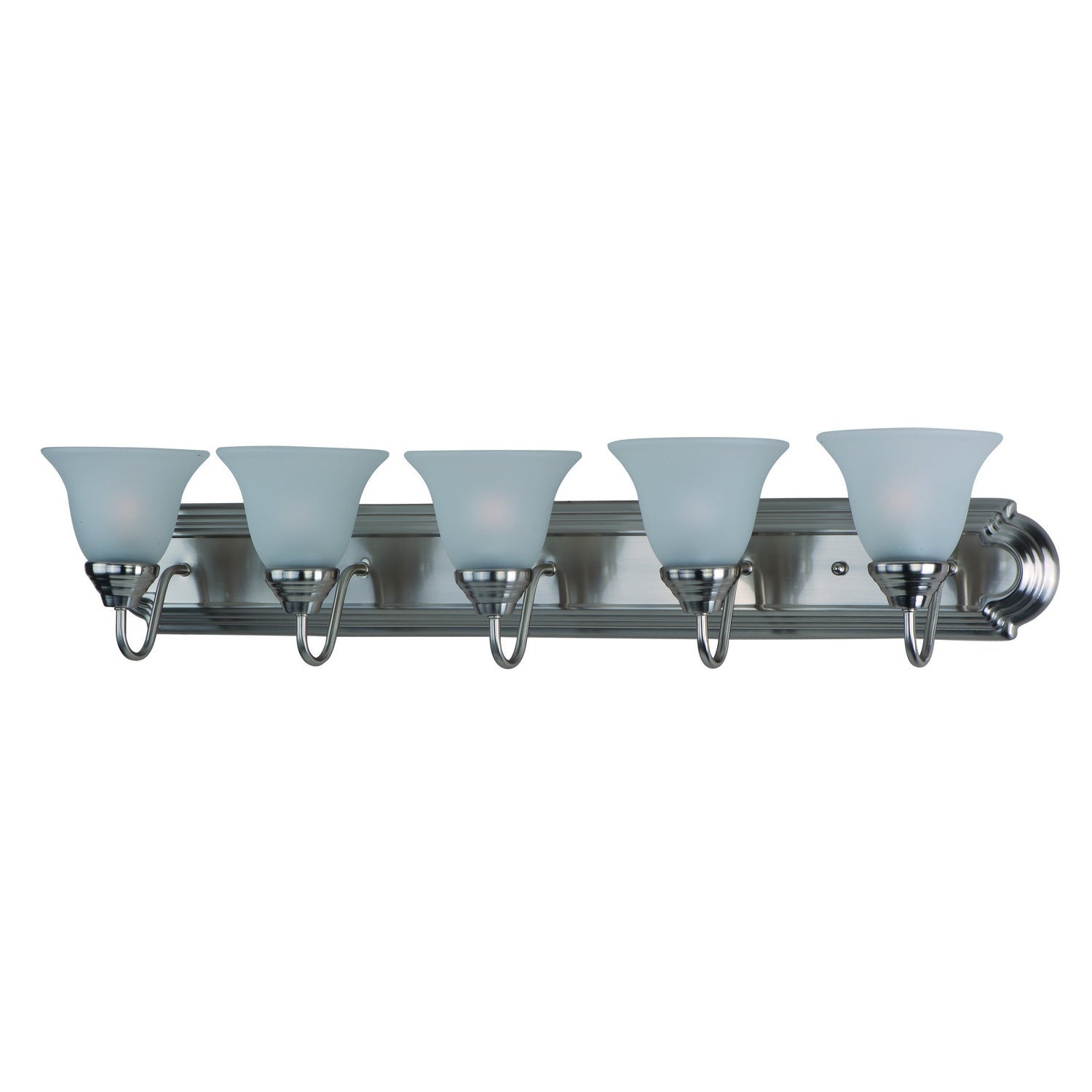 Maxim - 8015FTSN - Five Light Bath Vanity - Essentials - 801x - Satin Nickel