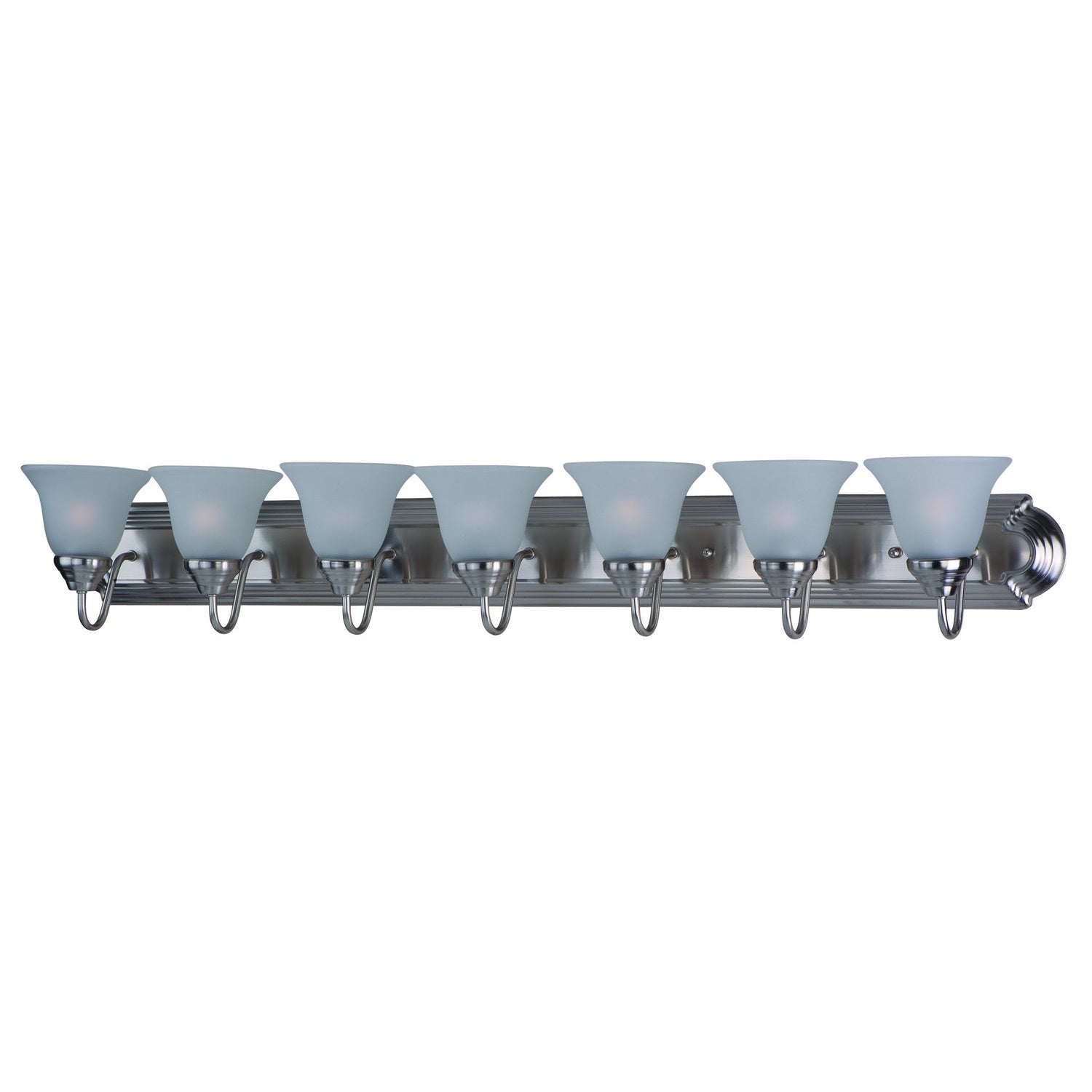 Maxim - 8016FTSN - Seven Light Bath Vanity - Essentials - 801x - Satin Nickel