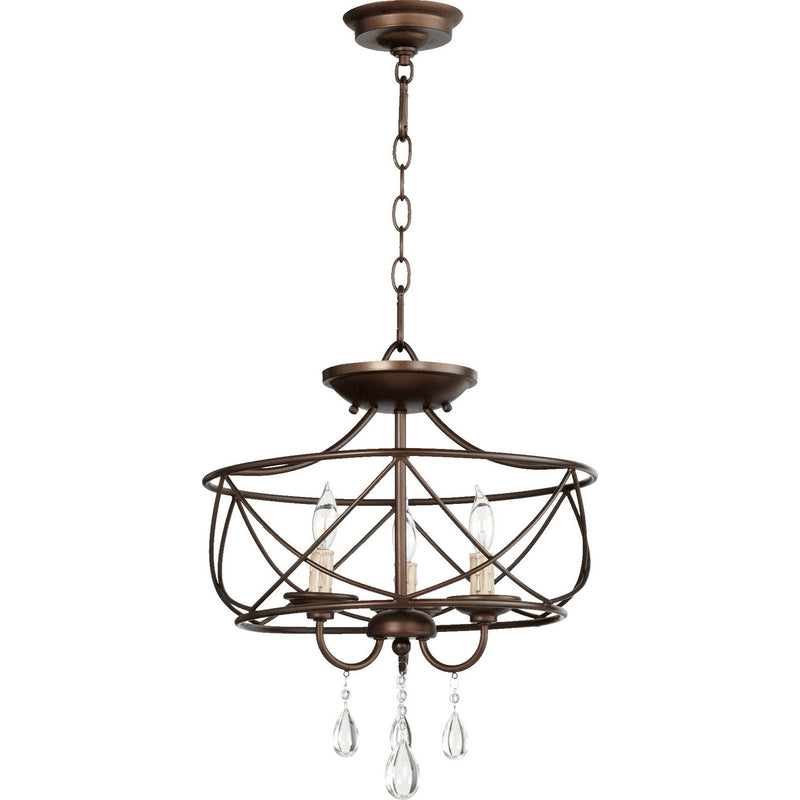 Quorum - 2716-16-86 - Three Light Dual Mount - Cilia - Oiled Bronze