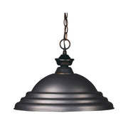 Z-Lite - 100701OB-SOB - One Light Pendant - Riviera - Olde Bronze