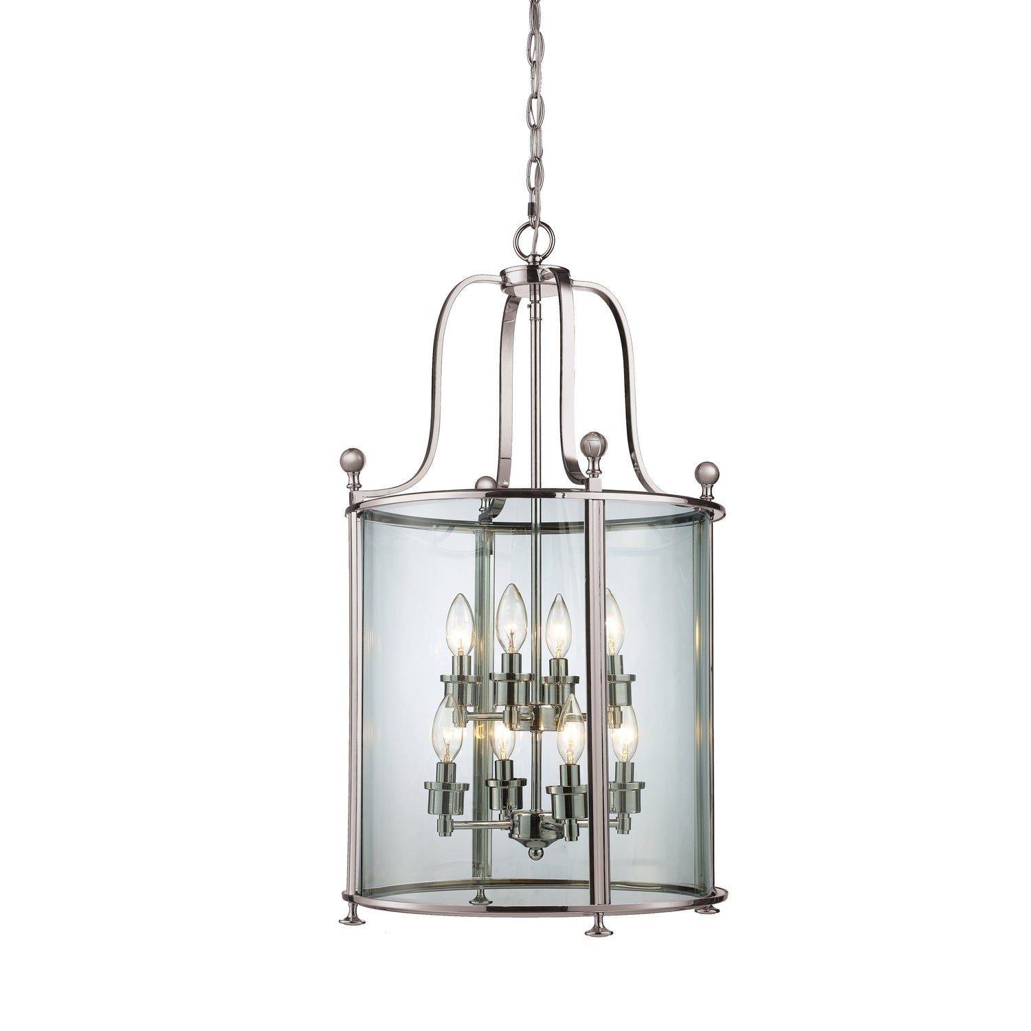 Z-Lite - 191-8 - Eight Light Chandelier - Wyndham - Brushed Nickel