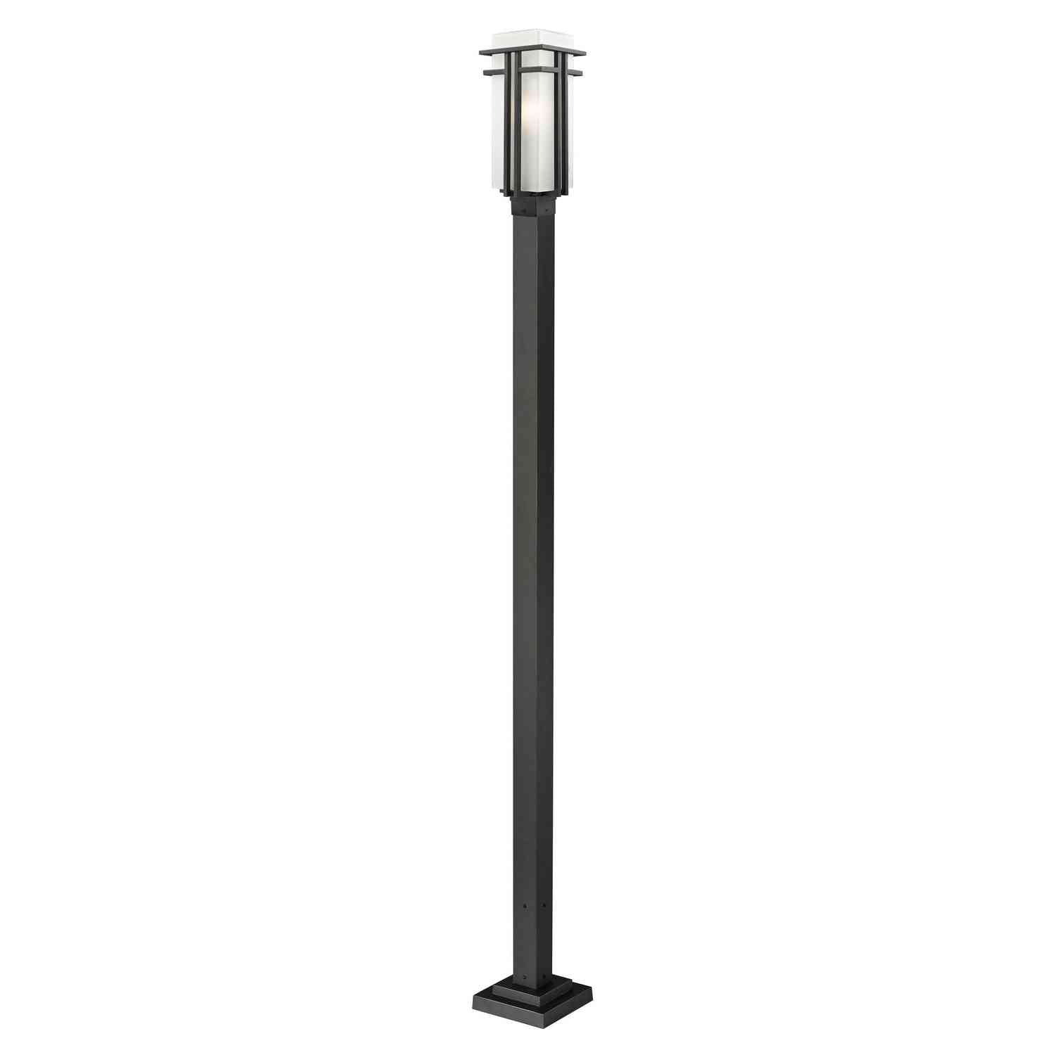 Z-Lite - 549PHB-536P-BK - One Light Outdoor Post Mounted Fixture - Abbey - Black