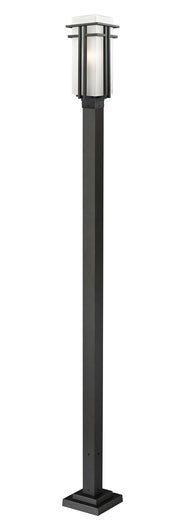 Z-Lite - 549PHB-536P-BK - One Light Outdoor Post Mounted Fixture - Abbey - Black
