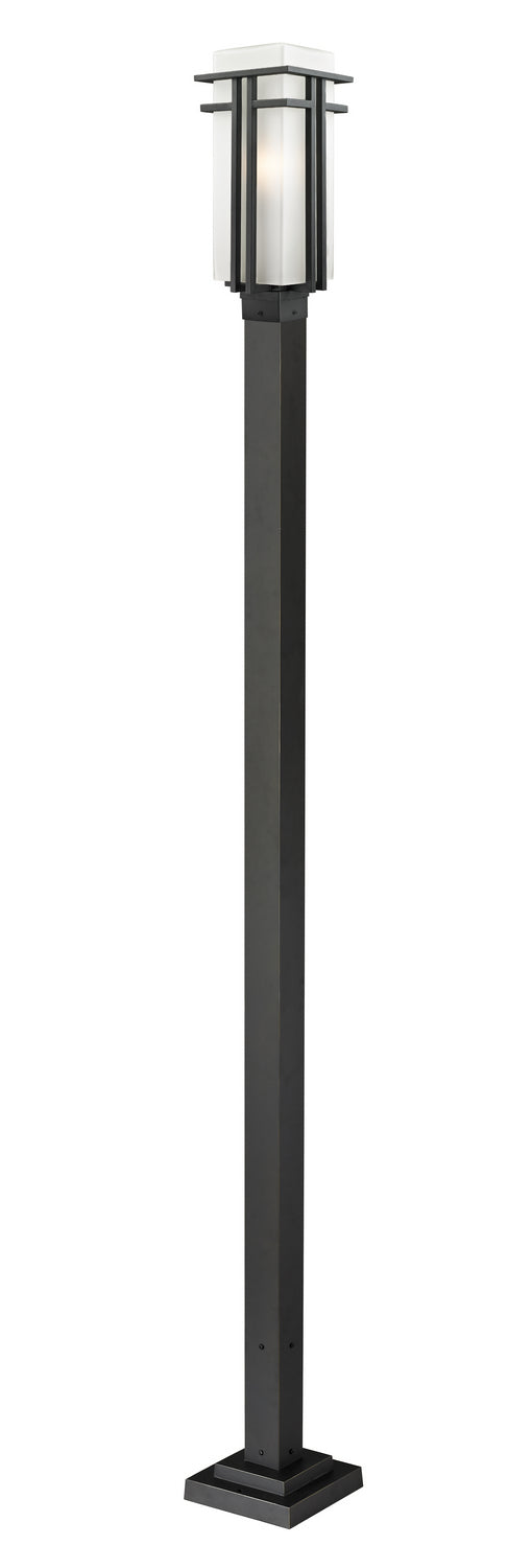 Z-Lite - 549PHB-536P-BK - One Light Outdoor Post Mounted Fixture - Abbey - Black