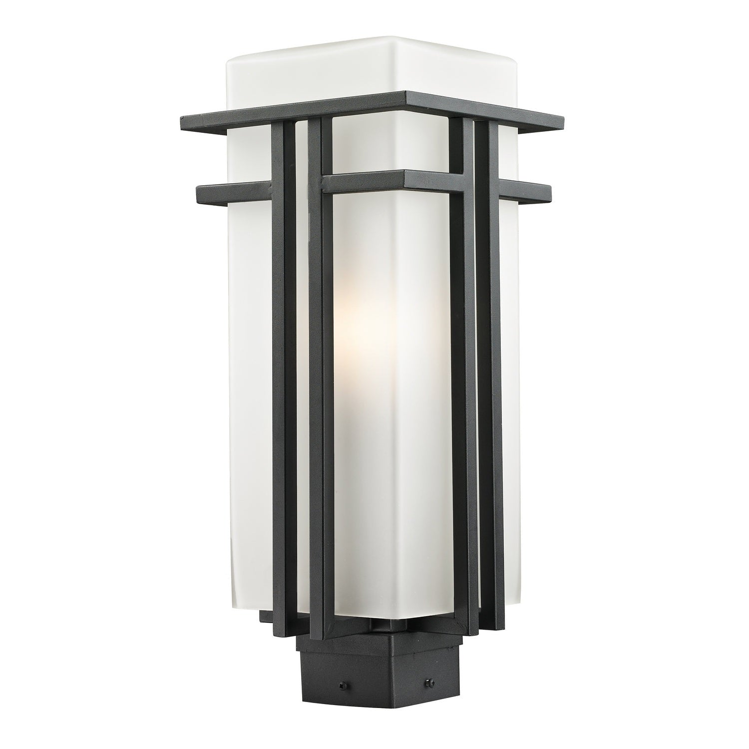 Z-Lite - 549PHB-BK - One Light Outdoor Post Mount Fixture - Abbey - Black