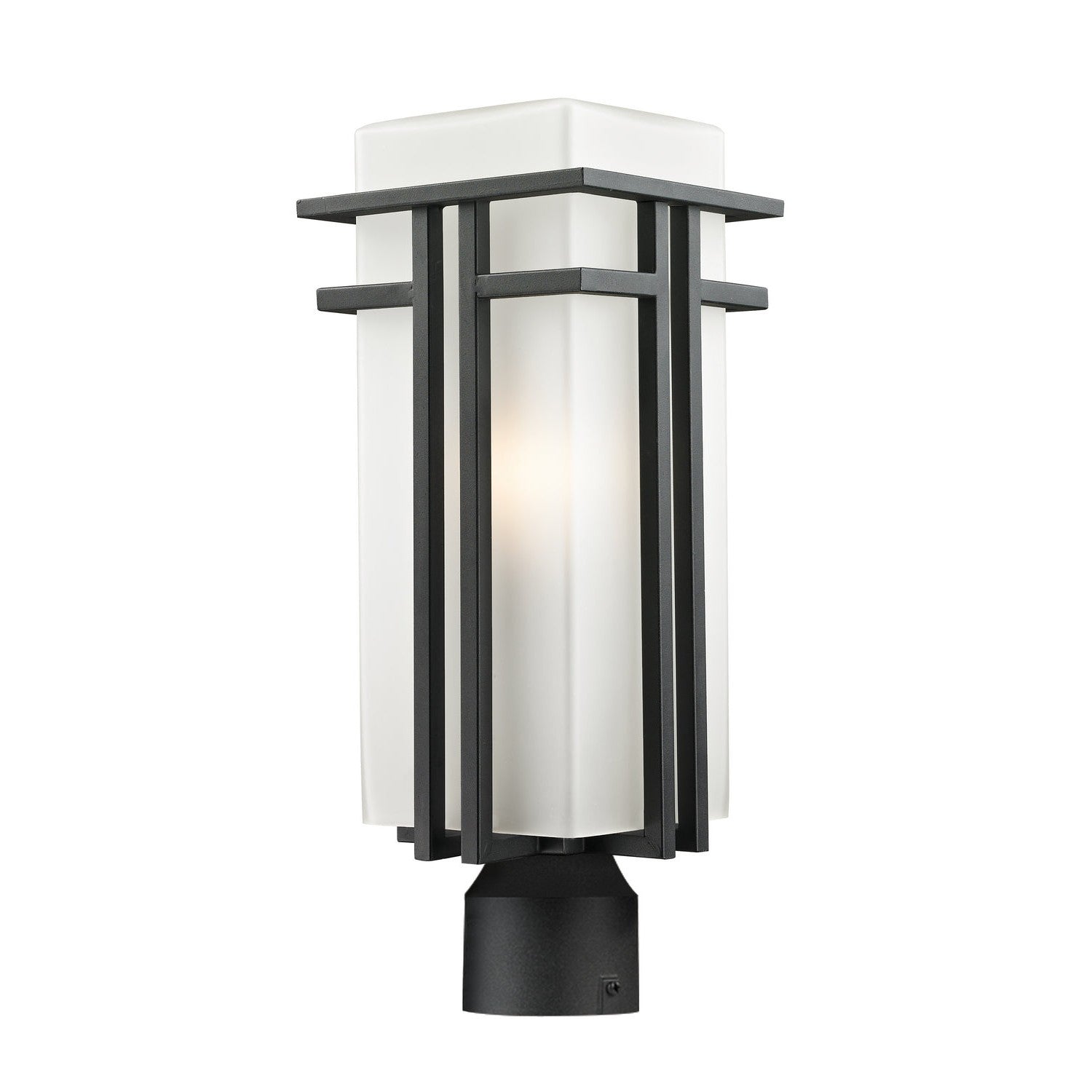 Z-Lite - 549PHB-BK-R - One Light Outdoor Post Mount Fixture - Abbey - Black