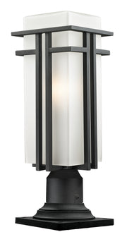 Z-Lite - 549PHBR-533PM-BK - One Light Outdoor Pier Mounted Fixture - Abbey - Black