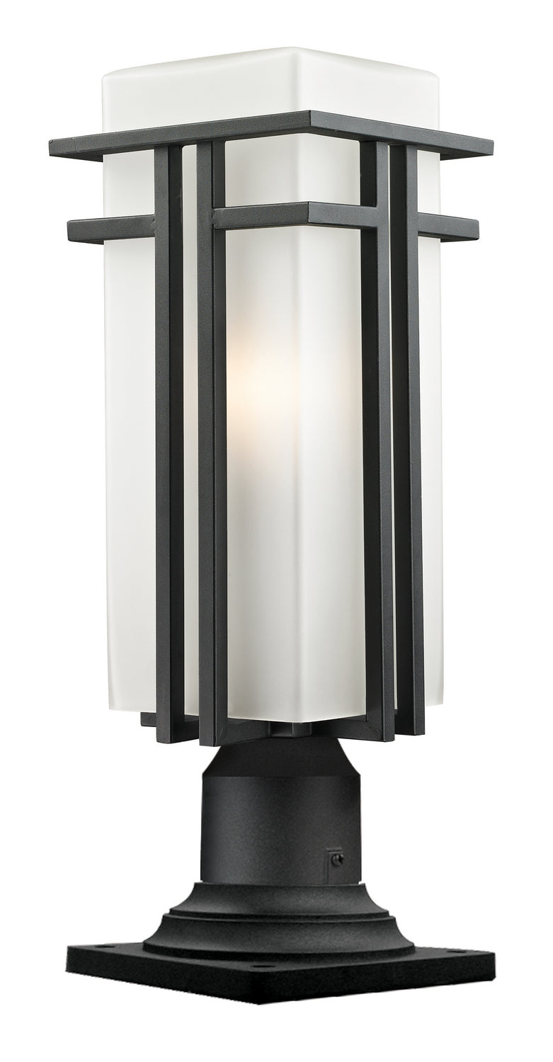 Z-Lite - 549PHBR-533PM-BK - One Light Outdoor Pier Mounted Fixture - Abbey - Black