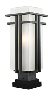 Z-Lite - 549PHB-SQPM-BK - One Light Outdoor Pier Mounted Fixture - Abbey - Black