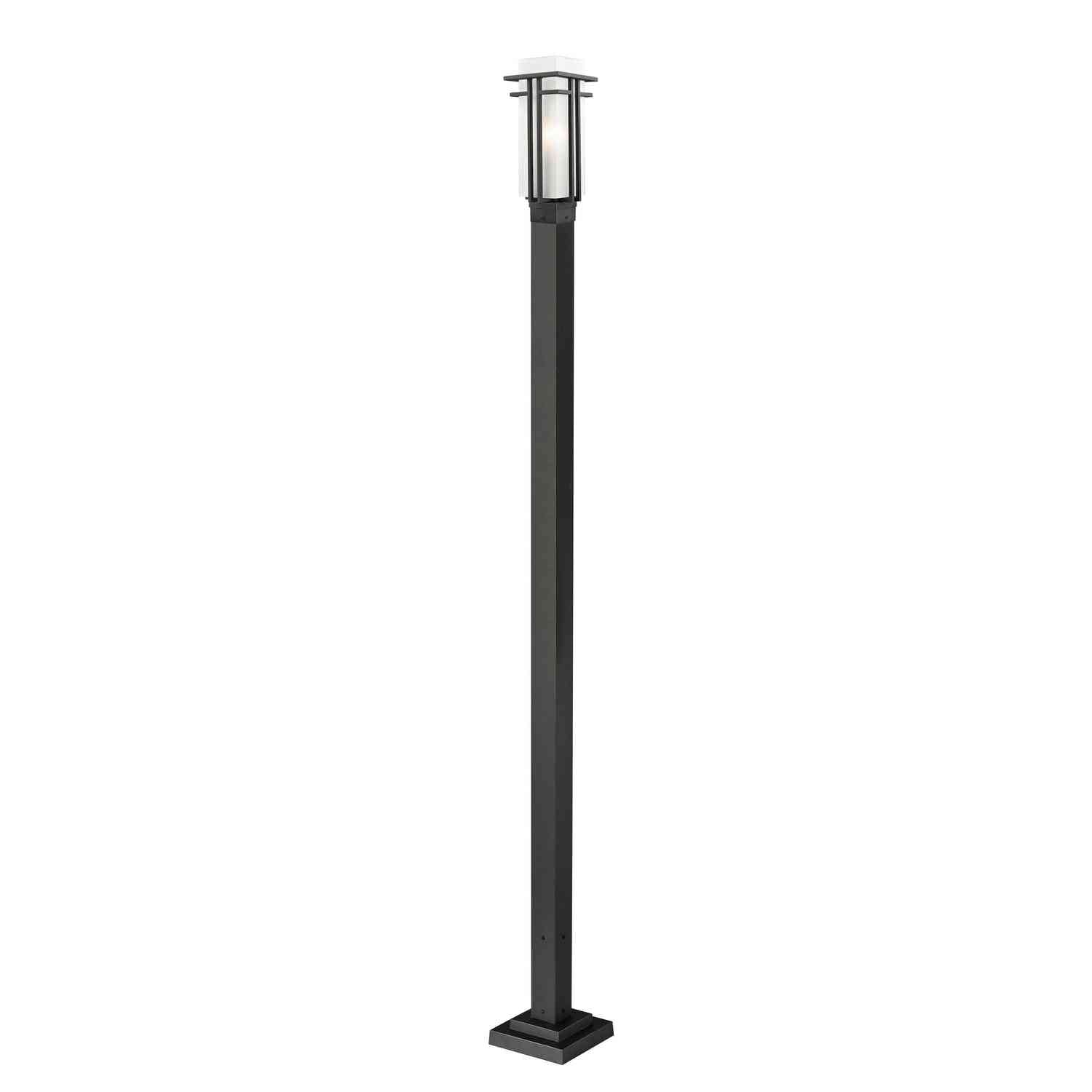 Z-Lite - 549PHM-536P-BK - One Light Outdoor Post Mounted Fixture - Abbey - Black