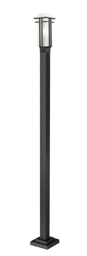 Z-Lite - 549PHM-536P-BK - One Light Outdoor Post Mounted Fixture - Abbey - Black