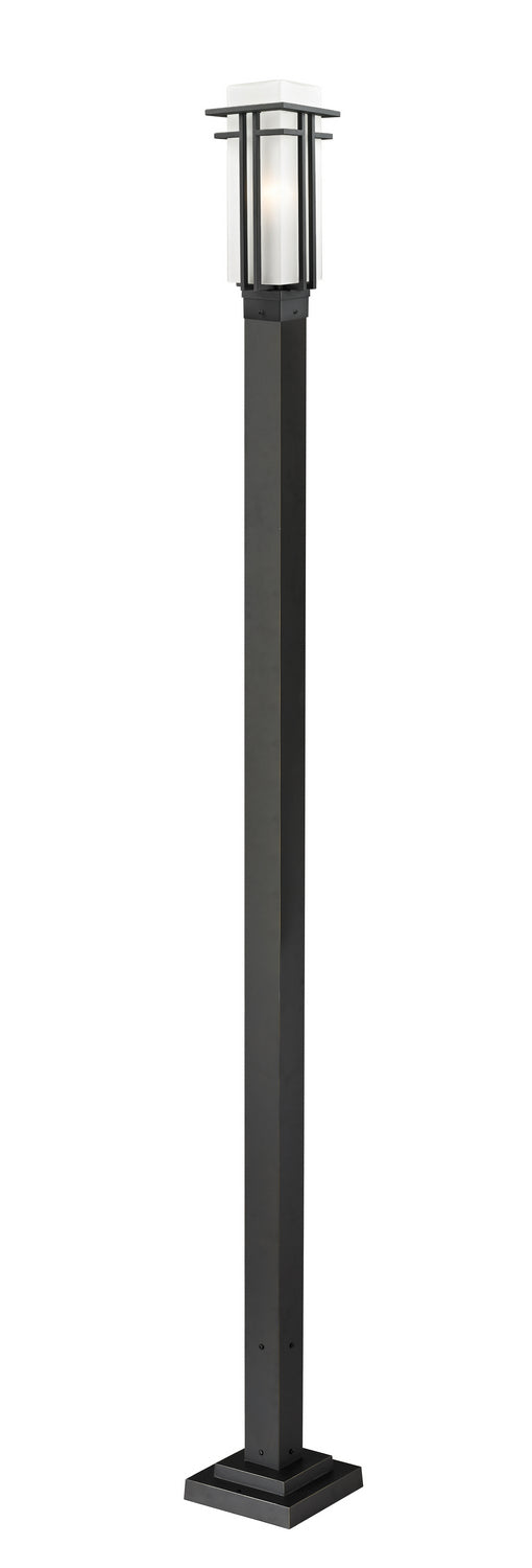 Z-Lite - 549PHM-536P-BK - One Light Outdoor Post Mounted Fixture - Abbey - Black