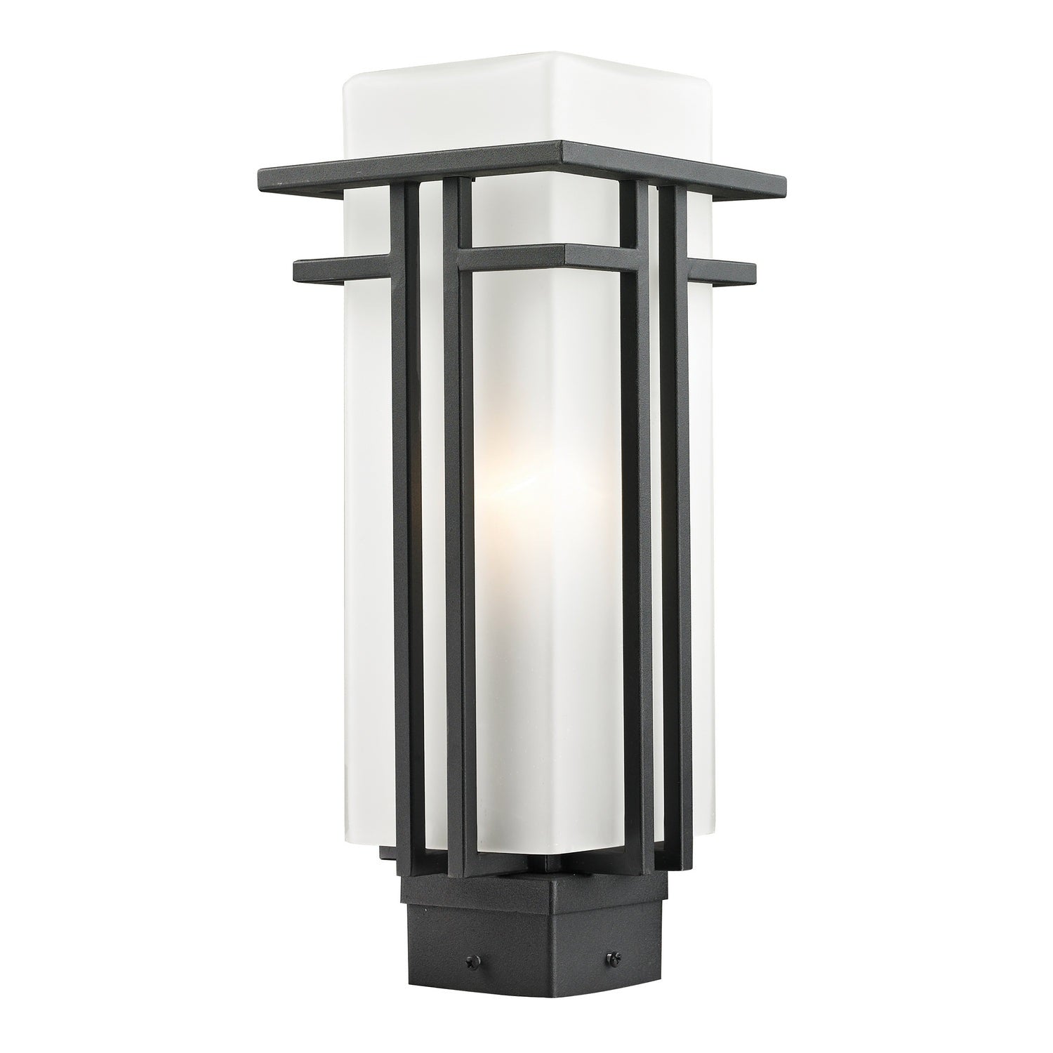 Z-Lite - 549PHM-BK - One Light Outdoor Post Mount Fixture - Abbey - Black