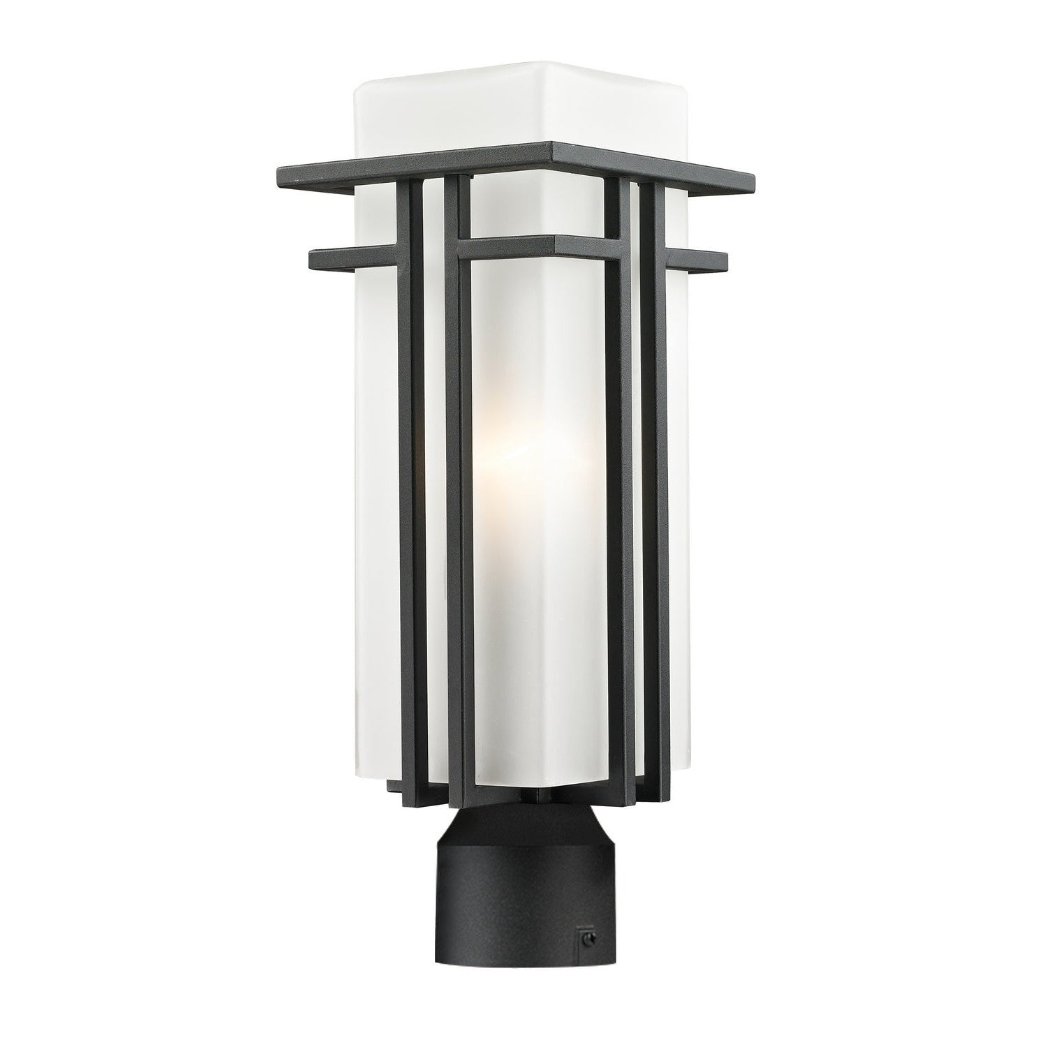 Z-Lite - 549PHM-BK-R - One Light Outdoor Post Mount Fixture - Abbey - Black