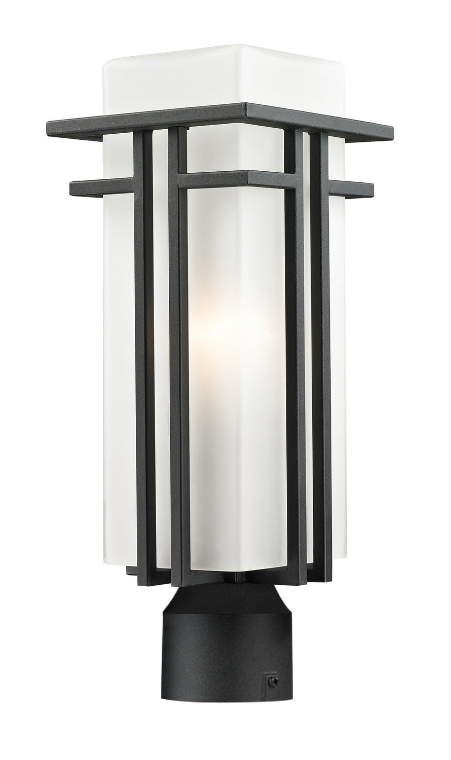 Z-Lite - 549PHM-BK-R - One Light Outdoor Post Mount Fixture - Abbey - Black