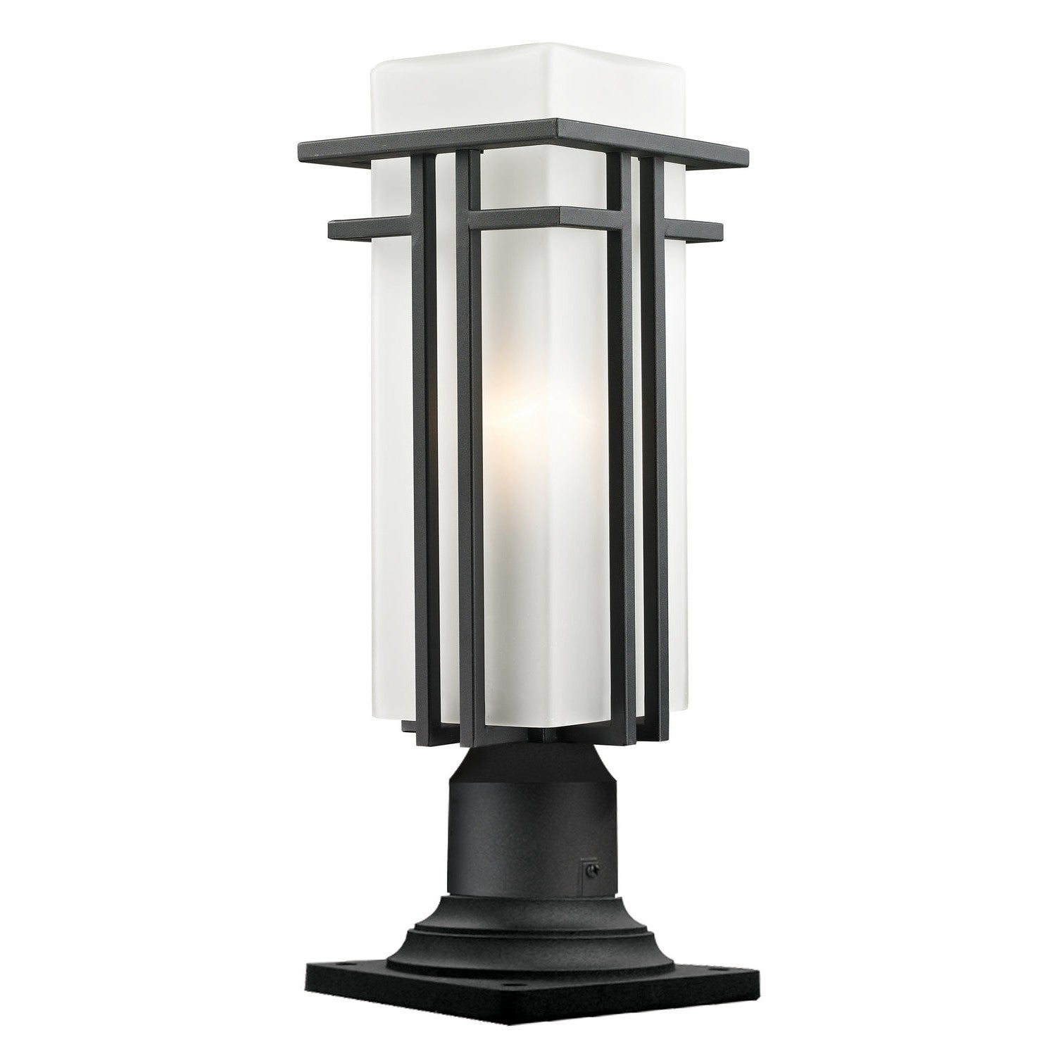 Z-Lite - 549PHMR-533PM-BK - One Light Outdoor Pier Mounted Fixture - Abbey - Black