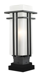 Z-Lite - 549PHM-SQPM-BK - One Light Outdoor Pier Mounted Fixture - Abbey - Black