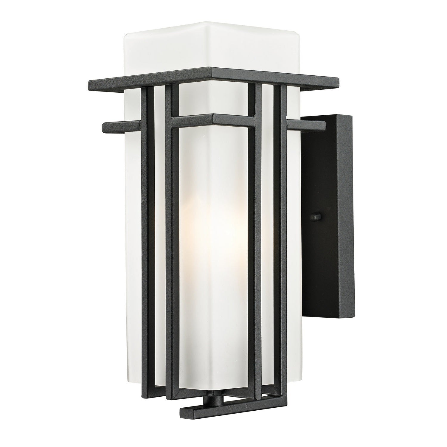 Z-Lite - 549S-BK - One Light Outdoor Wall Light - Abbey - Black