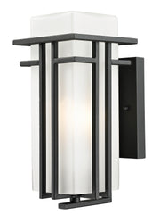 Z-Lite - 549S-BK - One Light Outdoor Wall Light - Abbey - Black