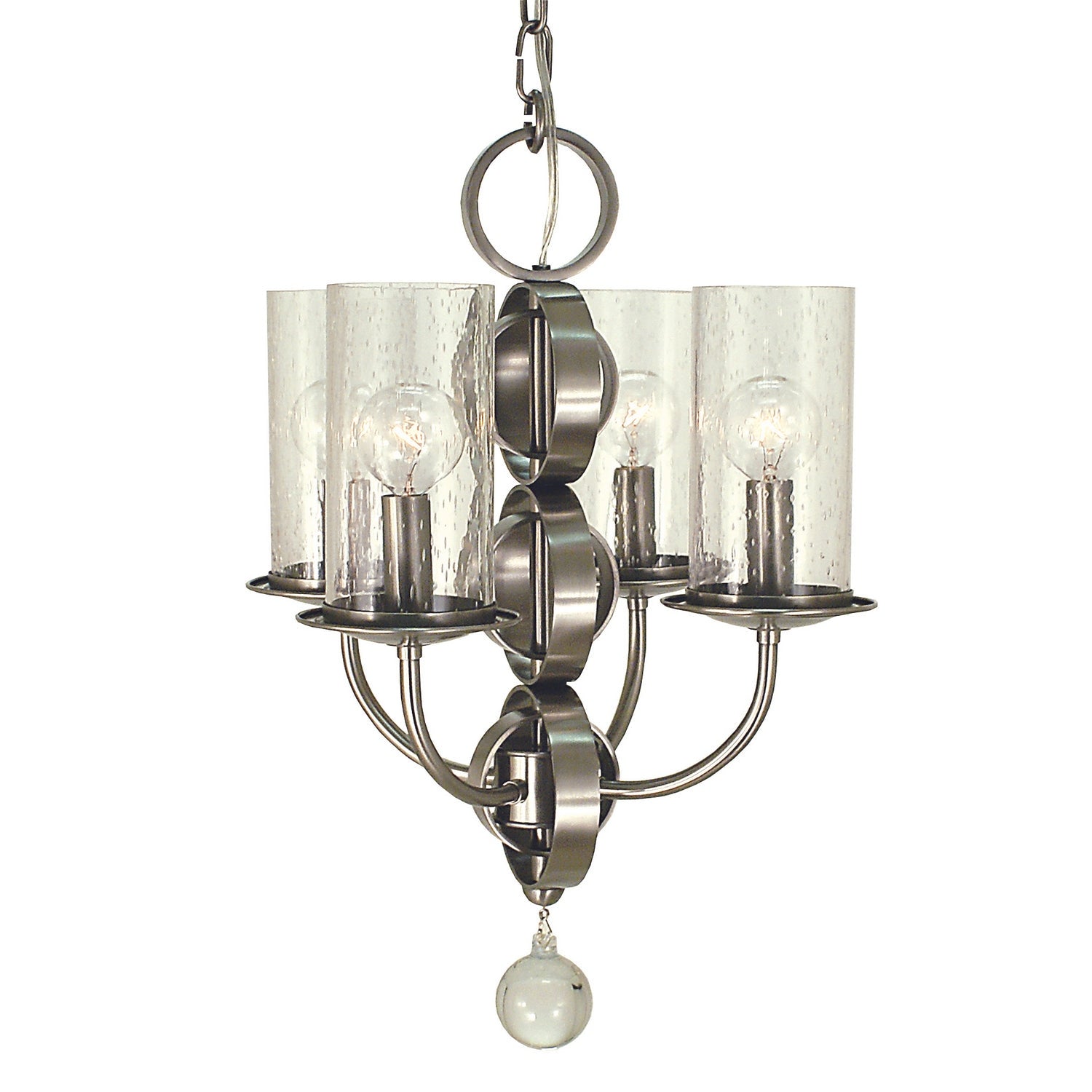 Framburg - 1043 BN - Four Light Chandelier - Compass - Brushed Nickel