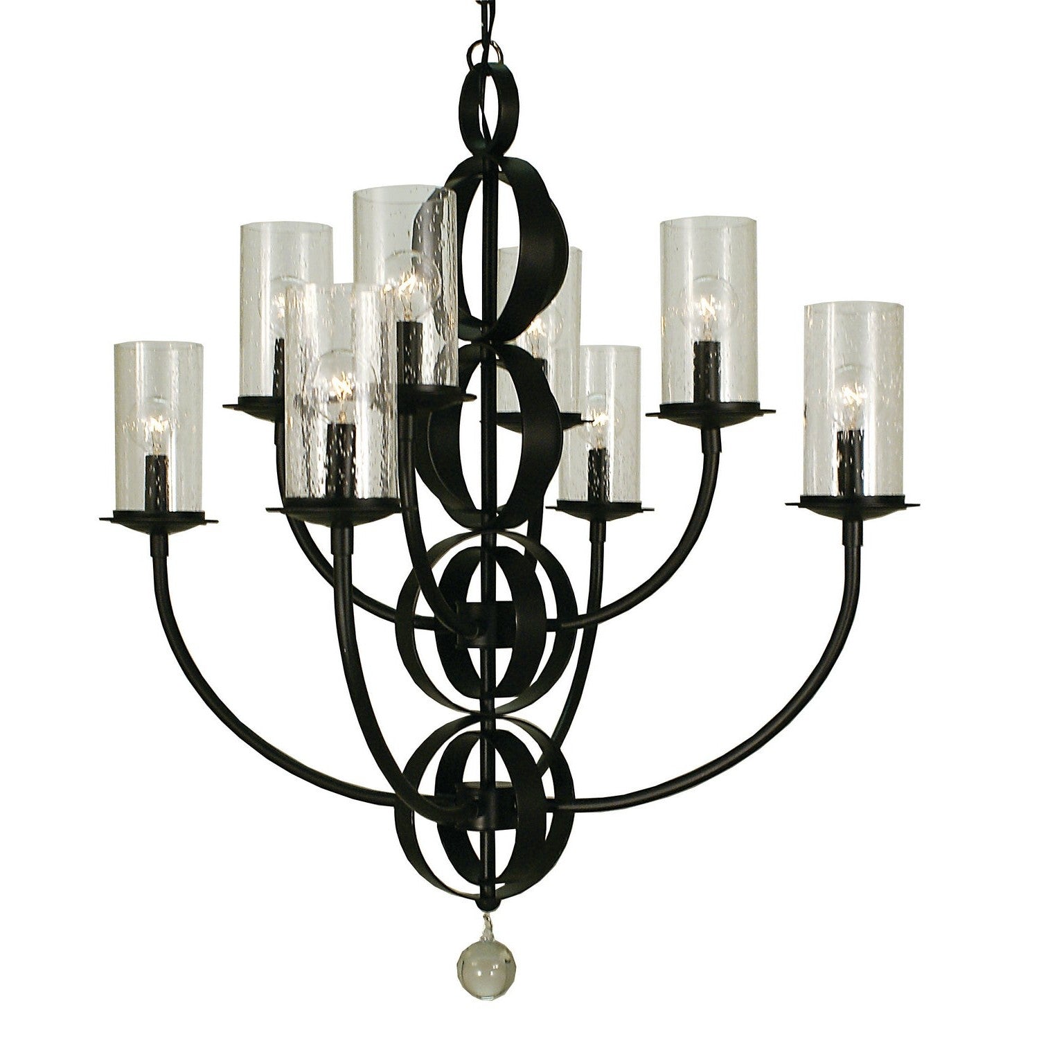 Framburg - 1048 MB - Eight Light Chandelier - Compass - Mahogany Bronze